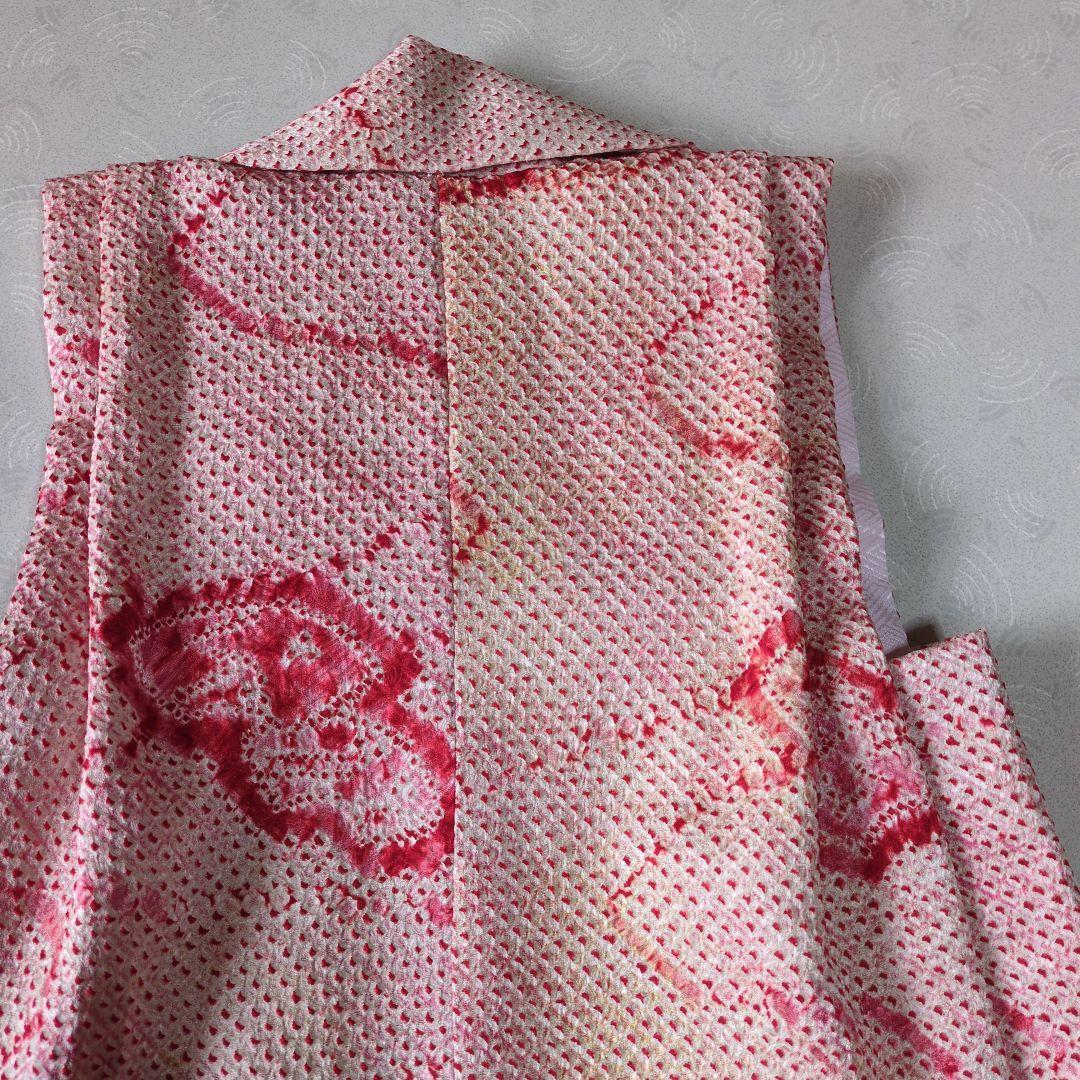 七五三３歳正絹総絞り手縫いの被布(中綿無し）