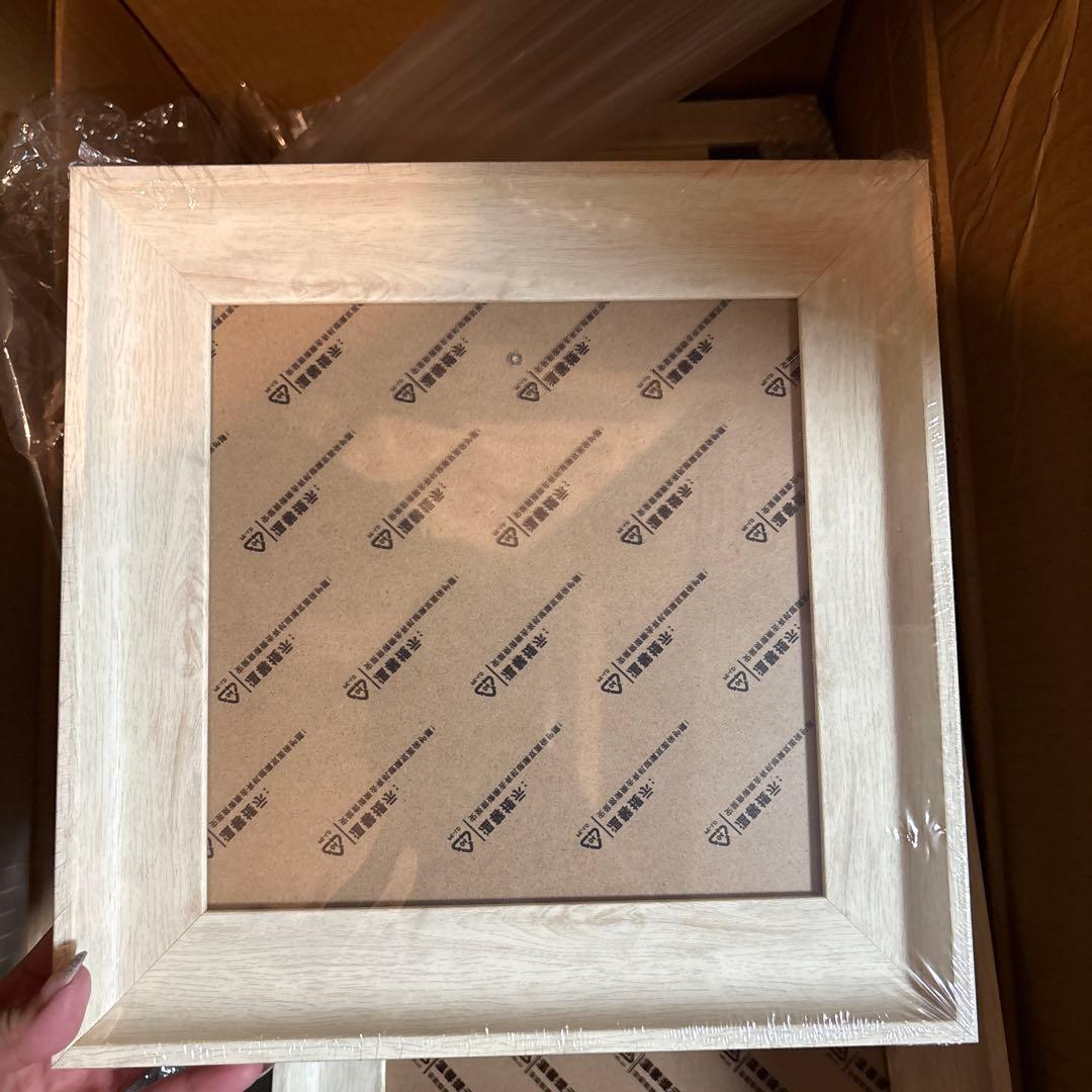 30個セット ホワイトフォトフレーム 木目調 額 額縁 写真立て おしゃれ