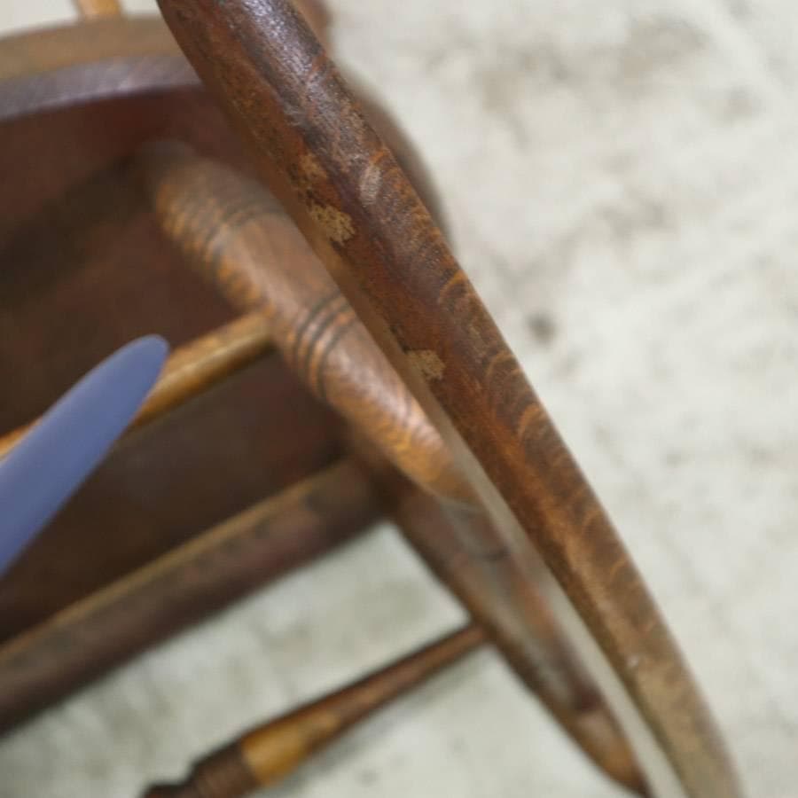 値下ヴィンテージ 飛騨産業 キツツキ 穂高 ウィンザーロッキングチェア 旧ロゴ