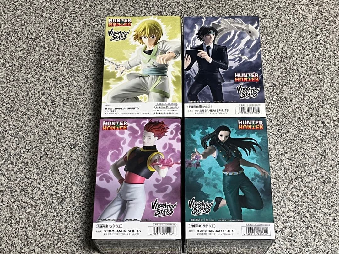 HUNTER×HUNTER　クロロ　イルミ　ヒソカ　クラピカ　4種セット