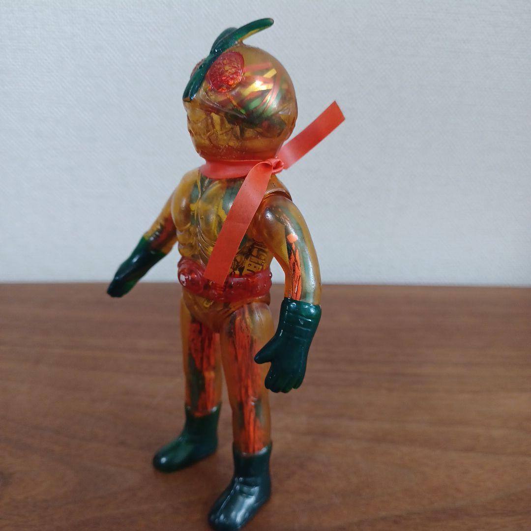 当時物ポピー製スケルトン「仮面ライダー 」希少美品ソフビフィギュア2