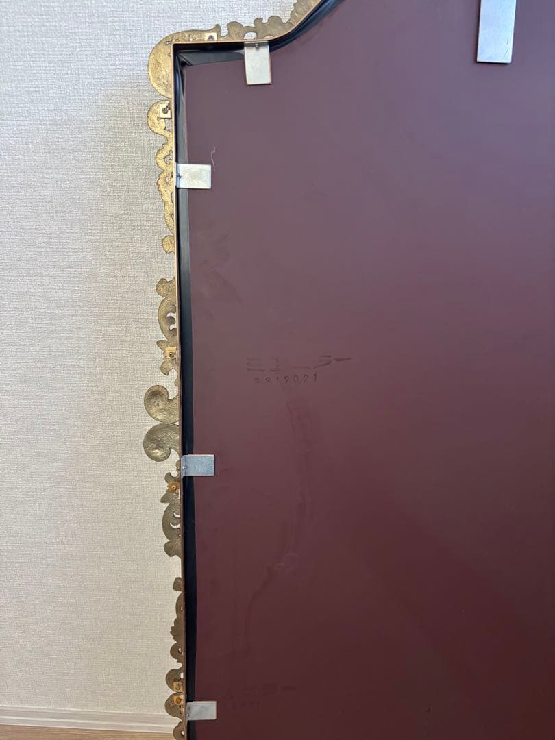 ゴールド アンティーク 壁掛け ミラー ヴィンテージ