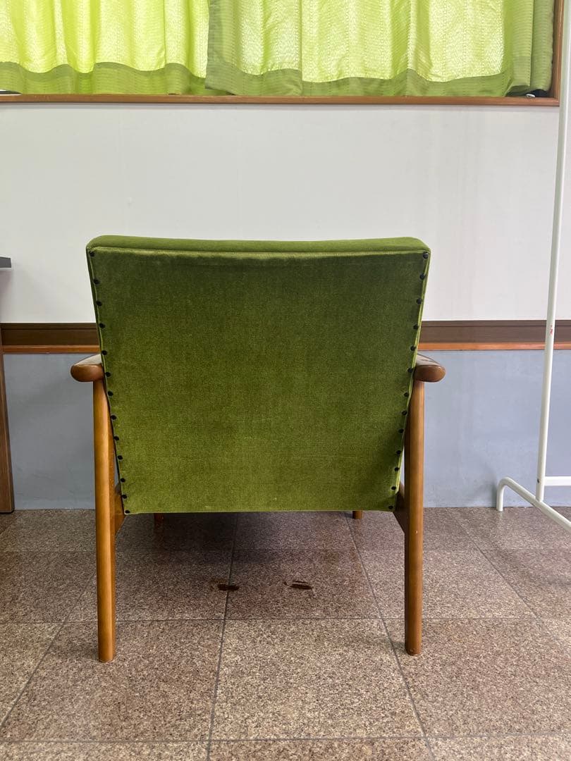 カリモク60 Kチェア モケットグリーン