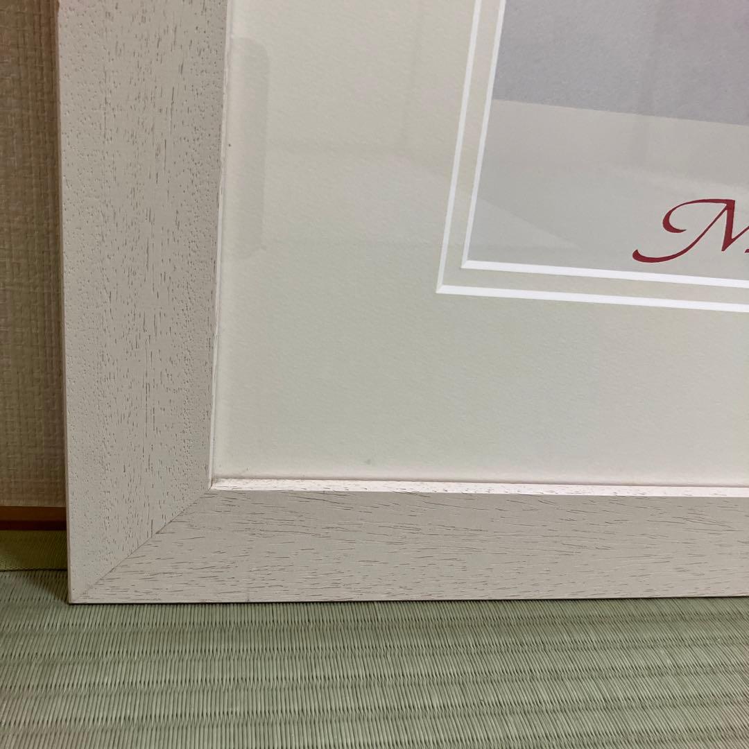 メアリーウディン　花　水彩画　 額装