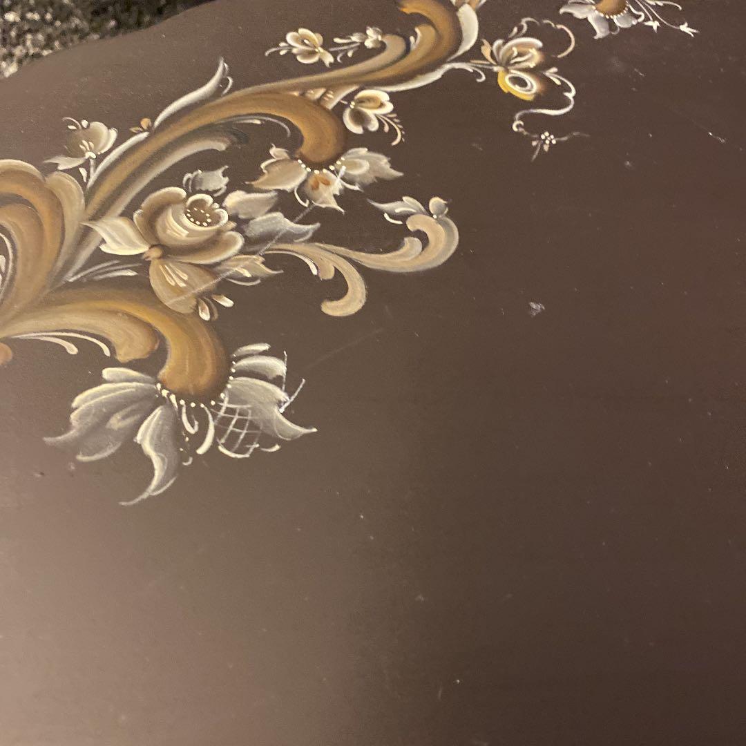 トールペイント(ローズマリング) センターテーブル