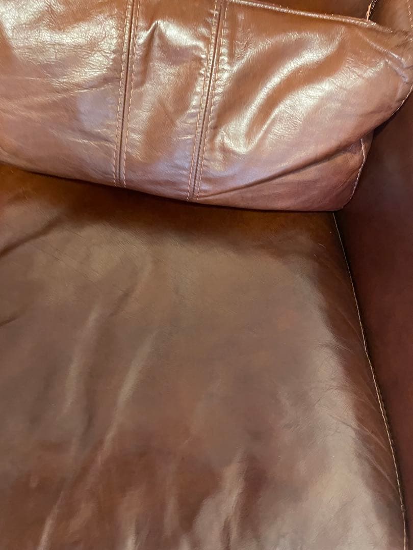 お値引きしました　unico ウニコ　廃盤　FYAYE 3シーター レザーソファ