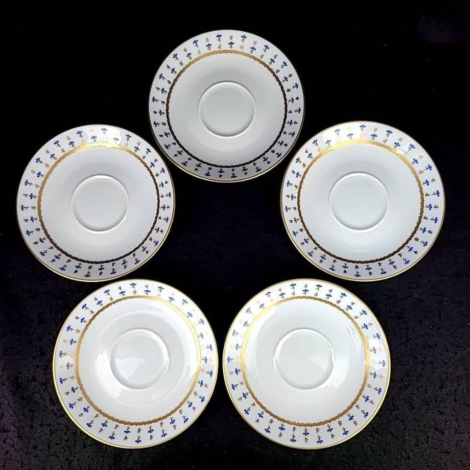 ◆美品◆レイノー　リモージュ　ビュー・ニヨン　矢車草　スープカップ　3客