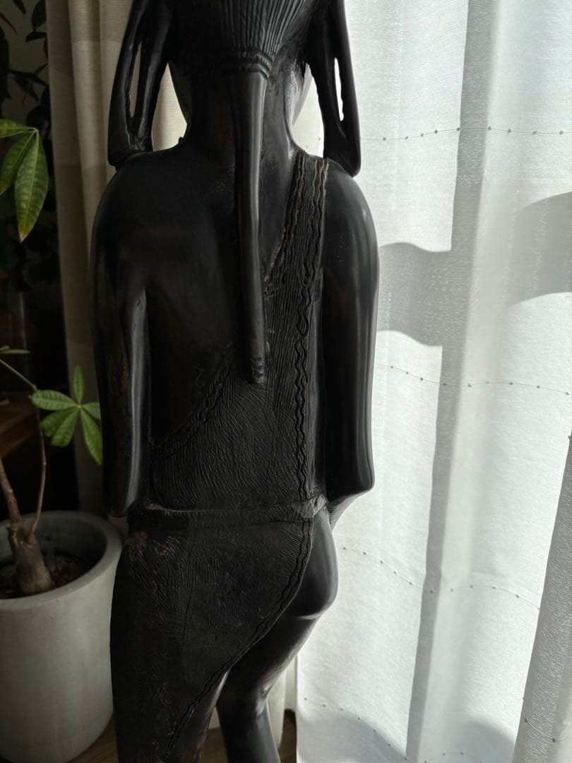 【アフリカ美術】木彫り人形　約103cm