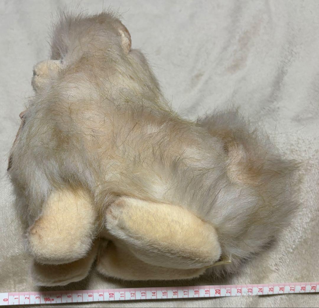 犬 三英 スピッツ ポメラニアン ぬいぐるみ ベージュ - メルカリ