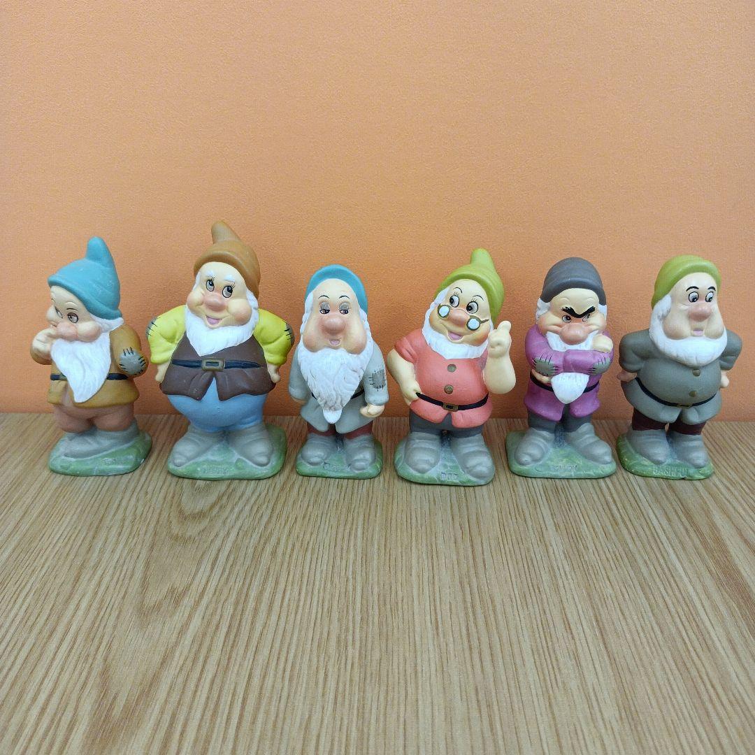 ディズニー 白雪姫 七人の小人 7人のこびと ガーデニング 置物 6点