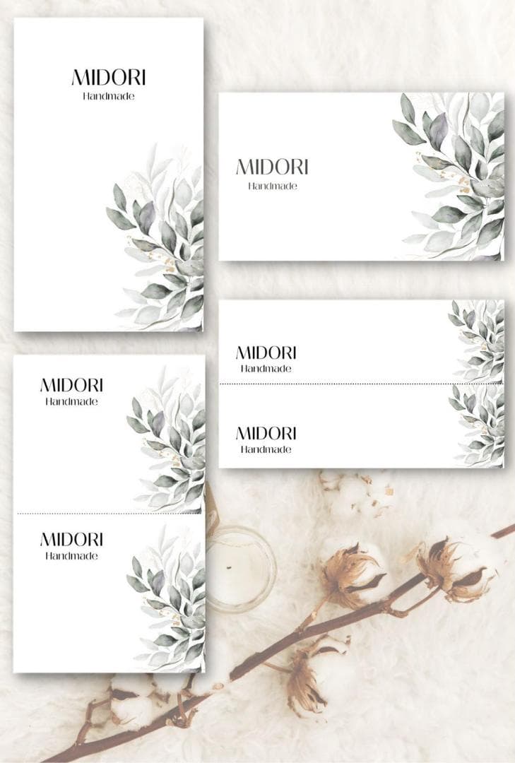 ショップカード アクセサリー台紙 サンキューカード 名刺 No.163