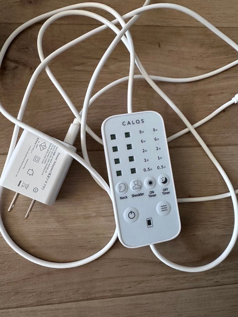 CALQS（カルクス）　首と肩がホッとする枕PLUS カバー付き　ライトグレー