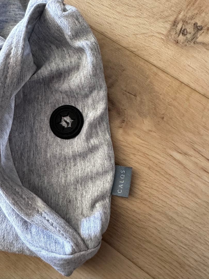 CALQS（カルクス）　首と肩がホッとする枕PLUS カバー付き　ライトグレー