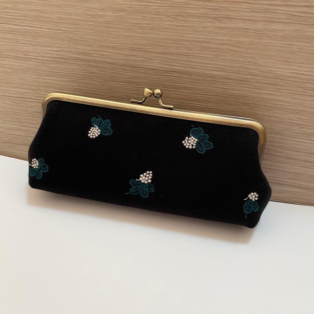 ミナペルホネン がま口ポーチ ハンドメイド dop light berry - メルカリ