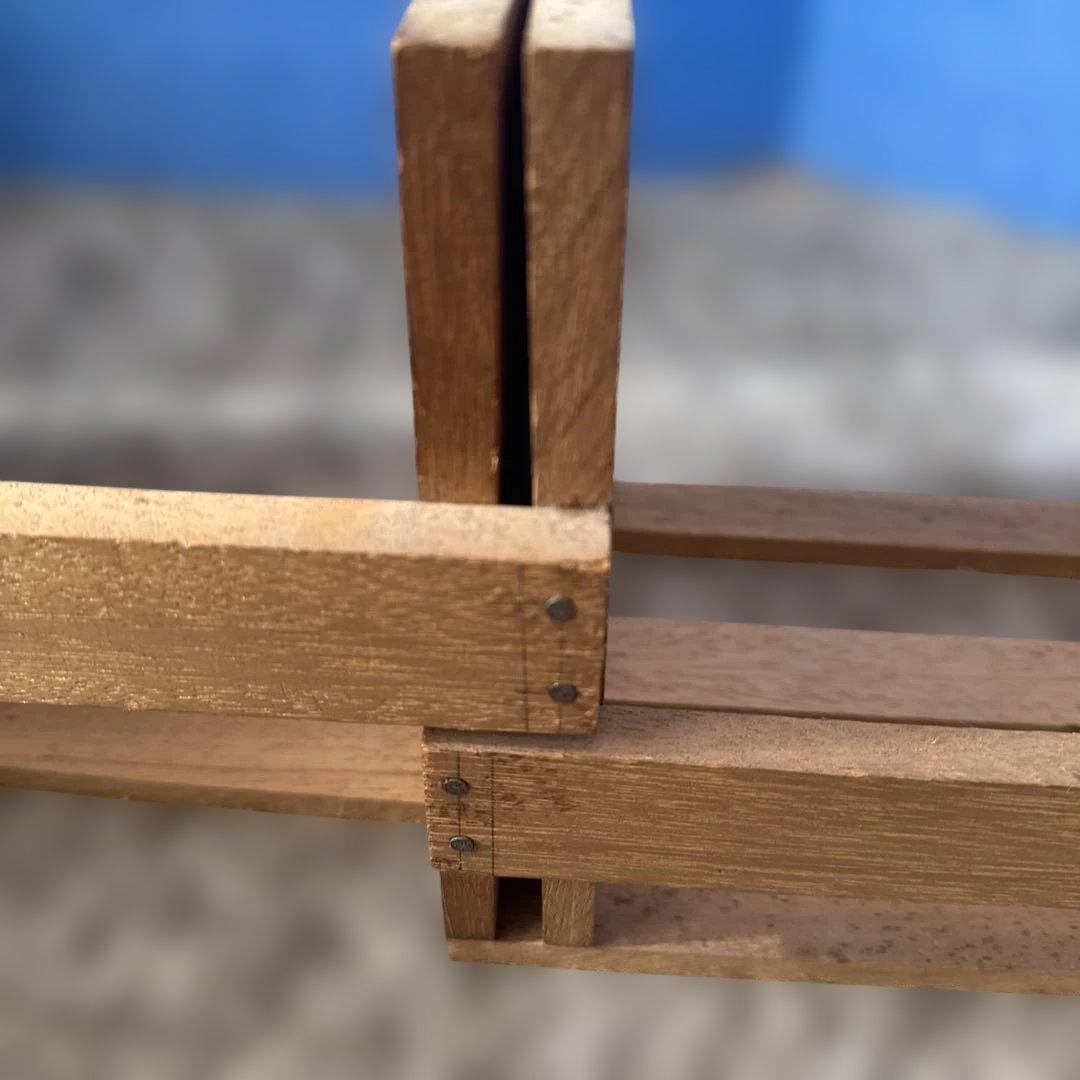 ハンドメイド木製ブックラック スライド