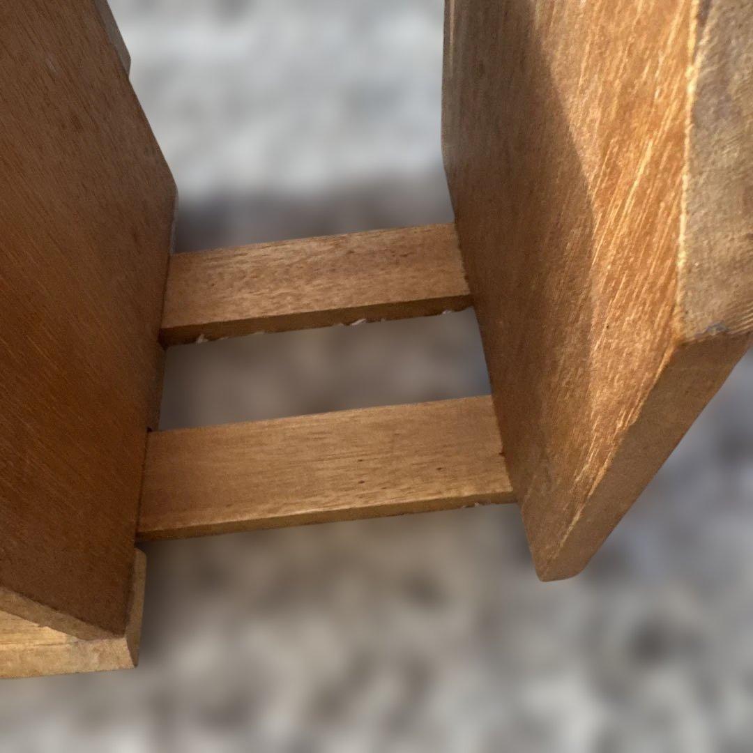 ハンドメイド木製ブックラック スライド