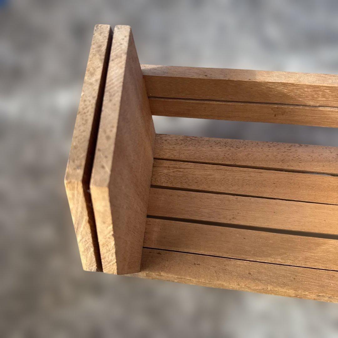 ハンドメイド木製ブックラック スライド