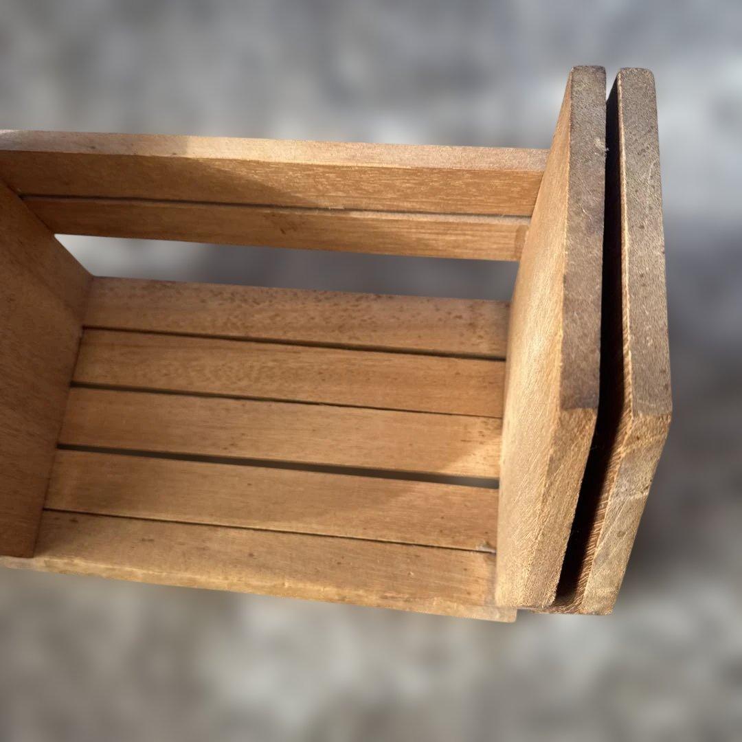 ハンドメイド木製ブックラック スライド