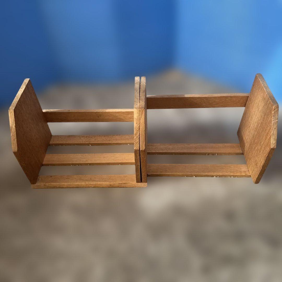 ハンドメイド木製ブックラック スライド