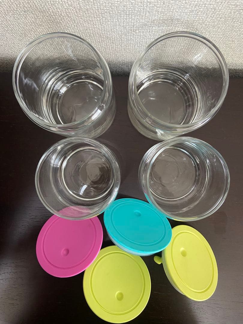 ★アレッシィ★ALESSI★ガラス保存容器★キャニスター★4個セット★