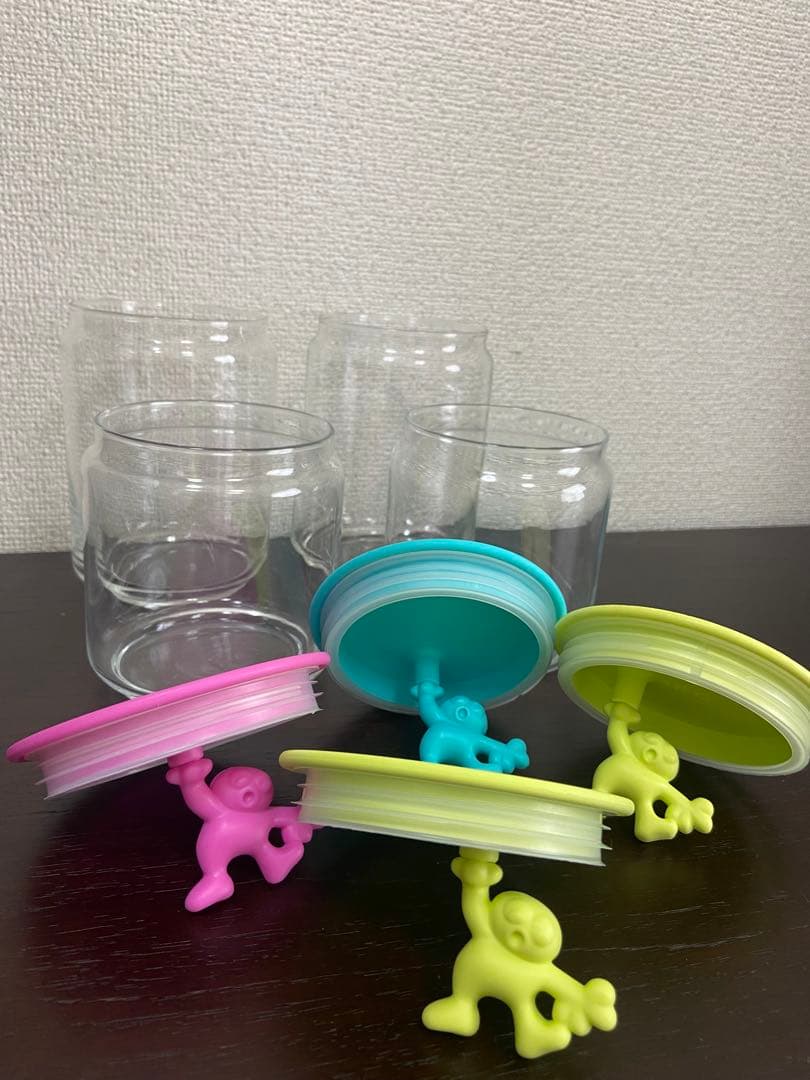 ★アレッシィ★ALESSI★ガラス保存容器★キャニスター★4個セット★