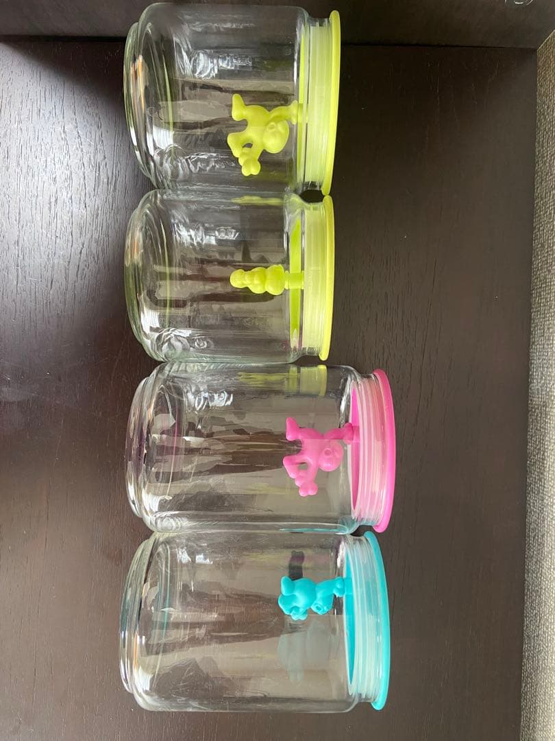 ★アレッシィ★ALESSI★ガラス保存容器★キャニスター★4個セット★