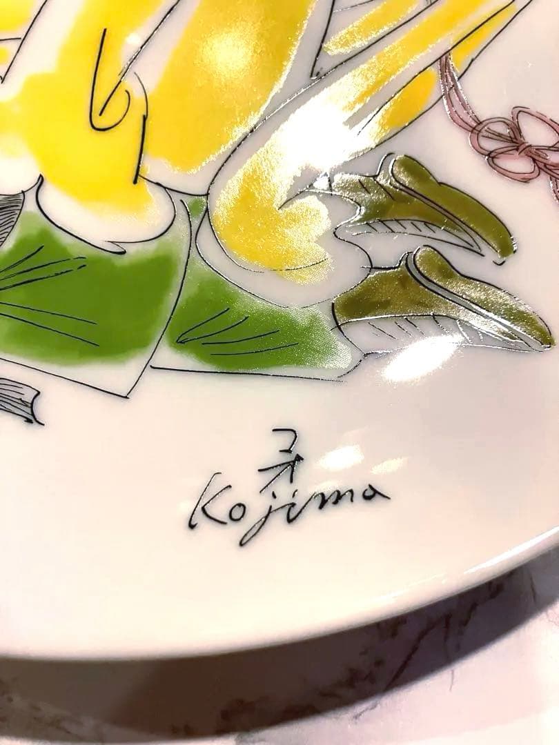 飾り絵　大皿／小島功作『西遊記』（菊正宗、黄桜、カッパ）