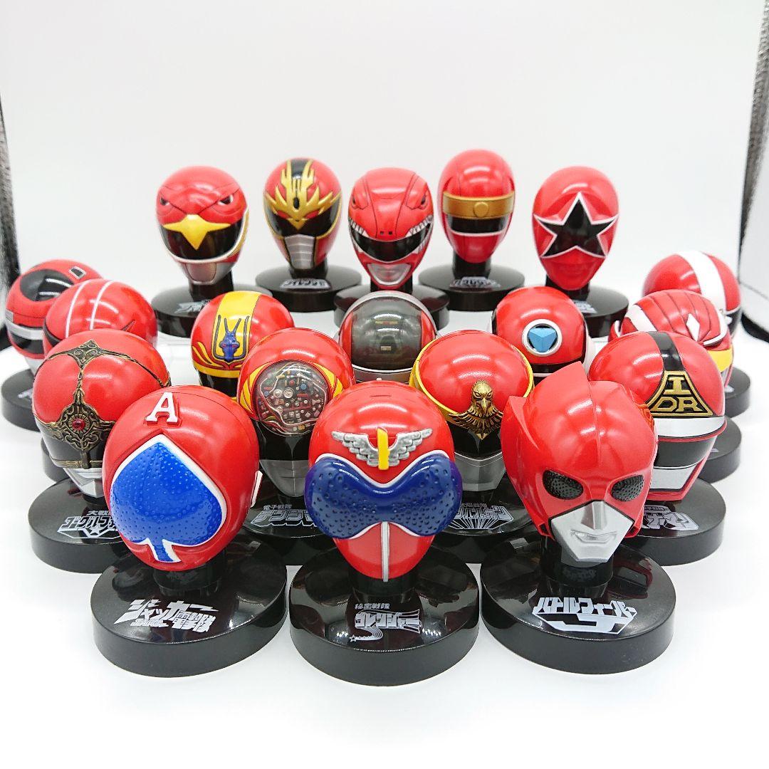 最終値下げ】19種 スーパー戦隊 マスクコレクション 赤の伝説 マスコレ