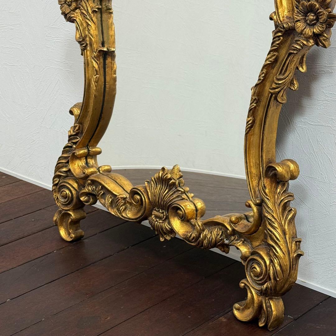 H21K102a アンティーク調 フレンチスタイル ロココ調ミラー