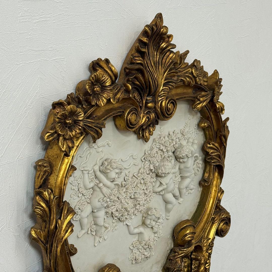 H21K102a アンティーク調 フレンチスタイル ロココ調ミラー