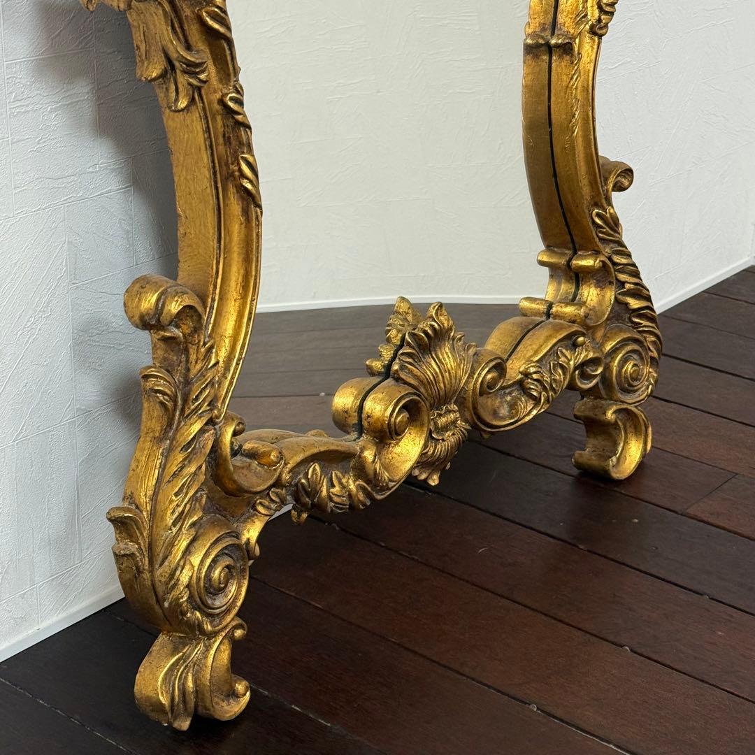 H21K102a アンティーク調 フレンチスタイル ロココ調ミラー