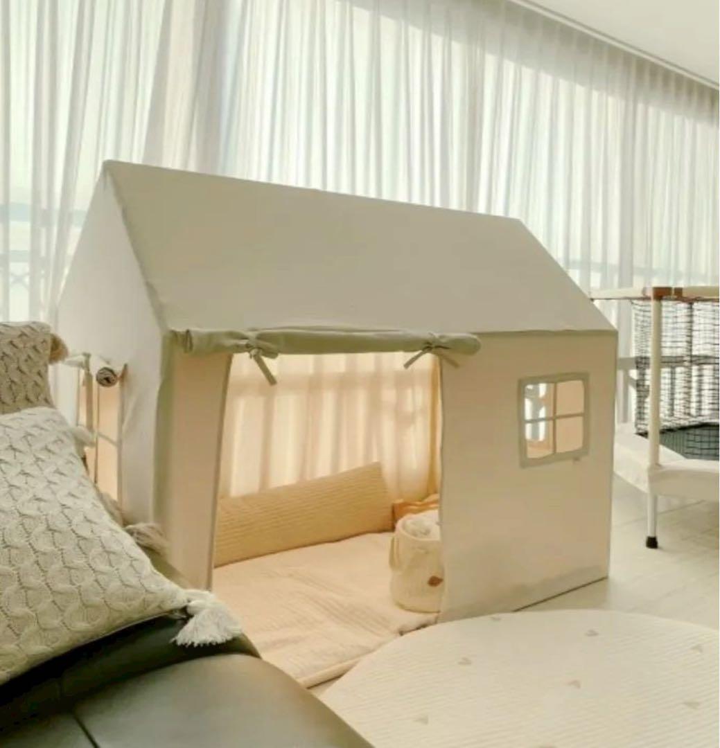 KARA BEBIS キッズペットテント プレイハウス モンブランホワイト 室内