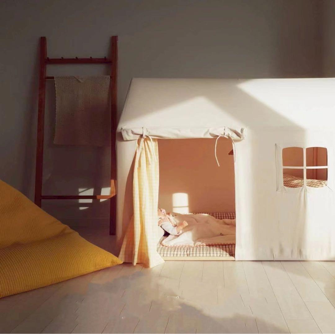 KARA BEBIS キッズペットテント プレイハウス モンブランホワイト 室内