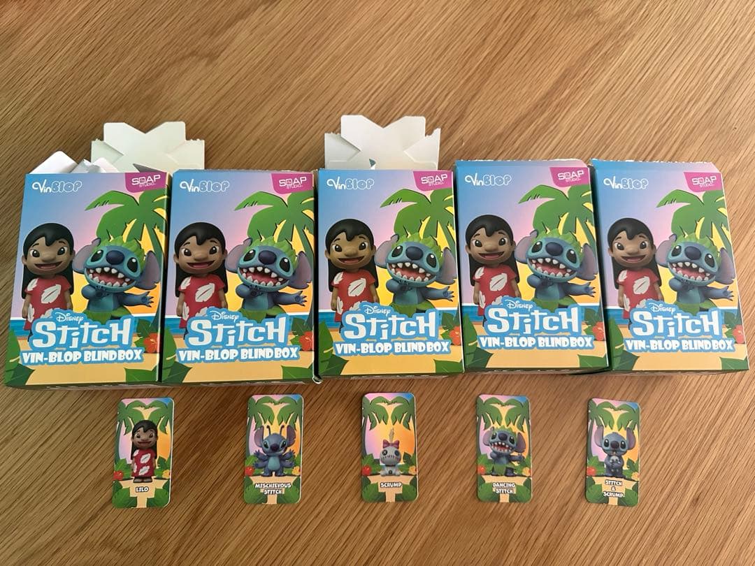 5個セット　スティッチ　plaza ソープスタジオ　フィギュア　リロ　スクランプ