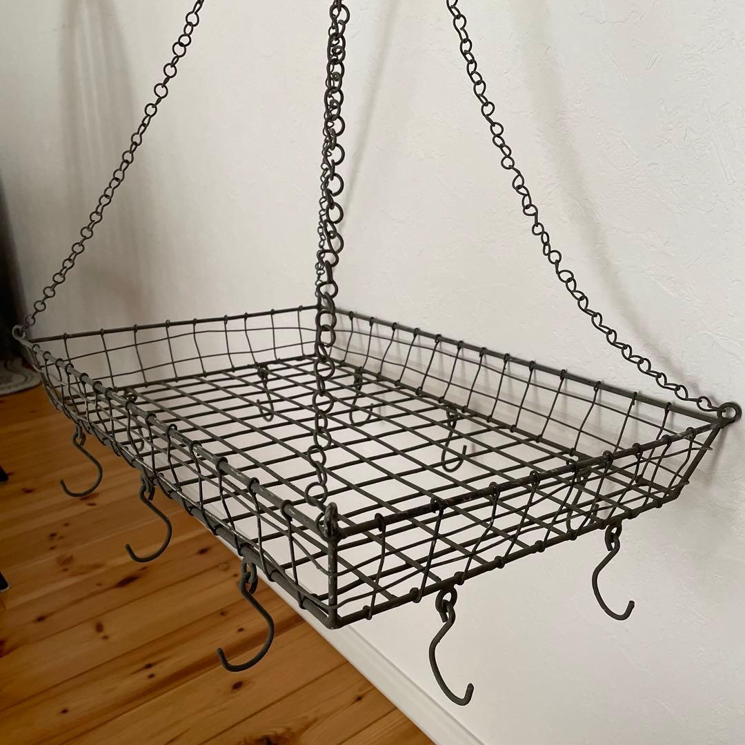 アイアン　ハンギング　かご　吊り下げ