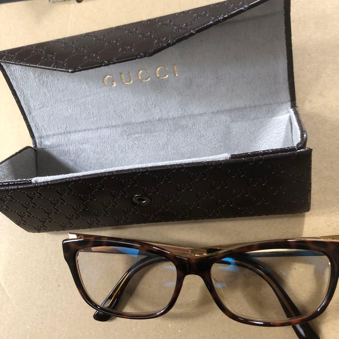 GUCCI レア　伊達メガネ　サングラス　ブルーライトカット　花柄　度なし