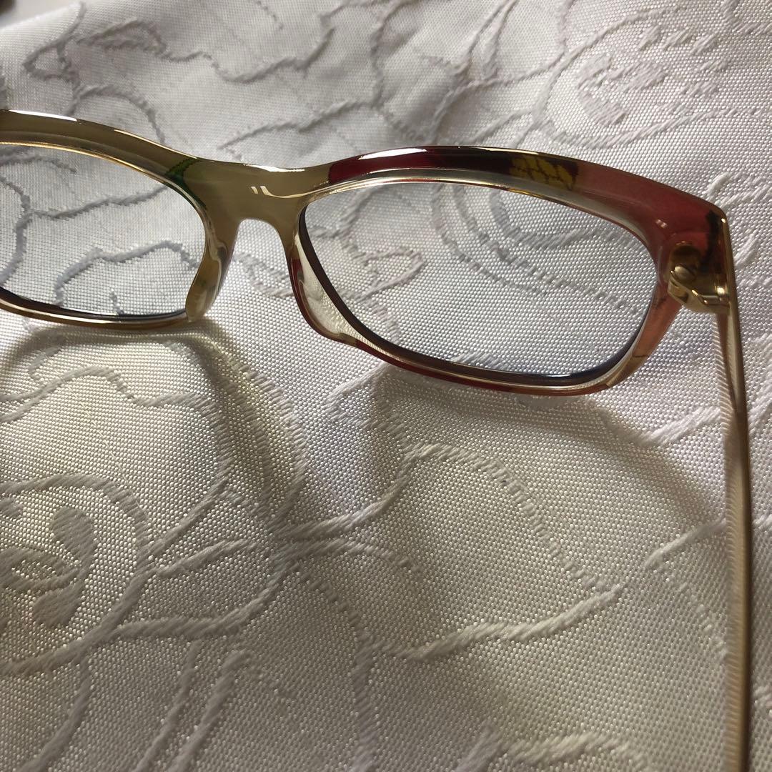 GUCCI レア　伊達メガネ　サングラス　ブルーライトカット　花柄　度なし