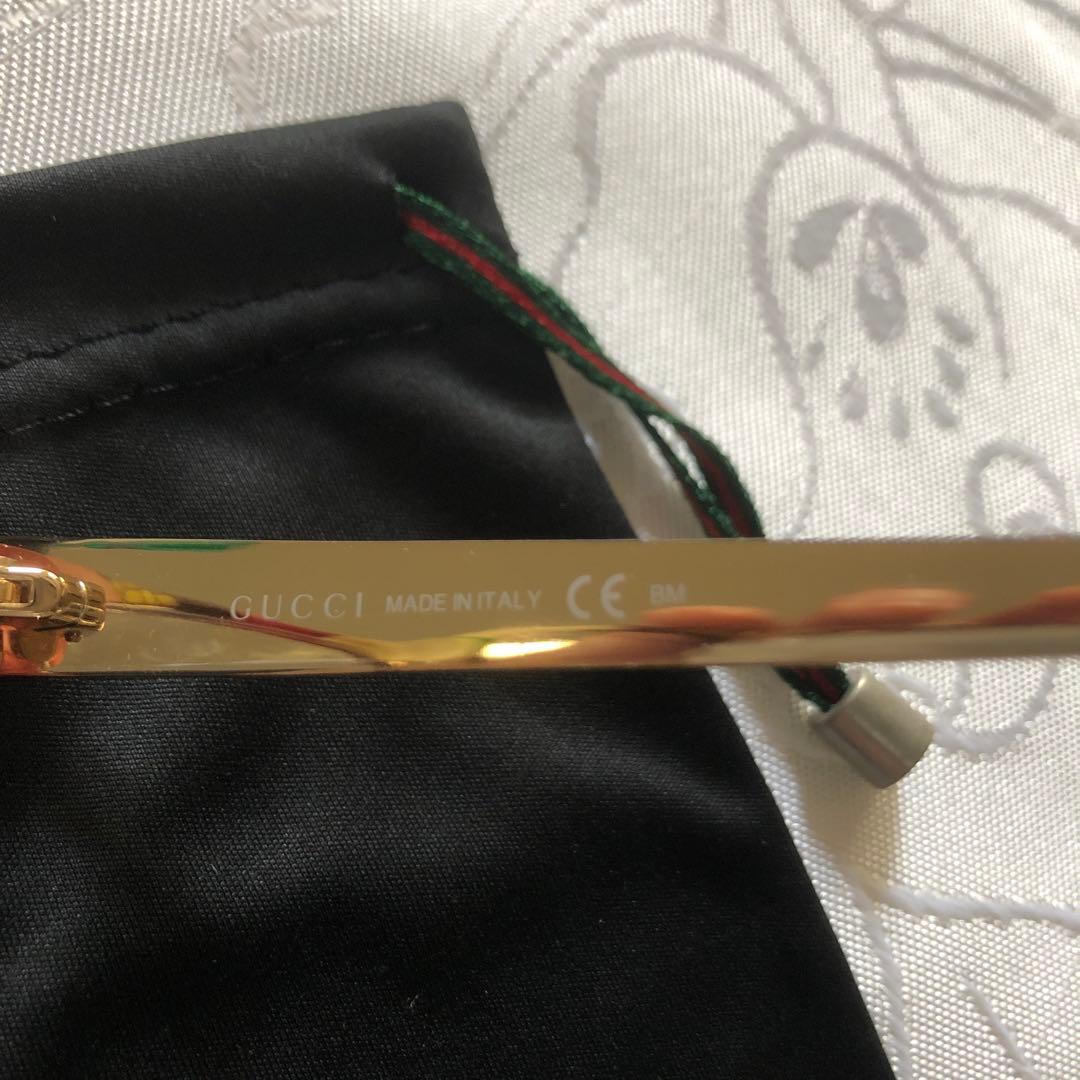 GUCCI レア　伊達メガネ　サングラス　ブルーライトカット　花柄　度なし