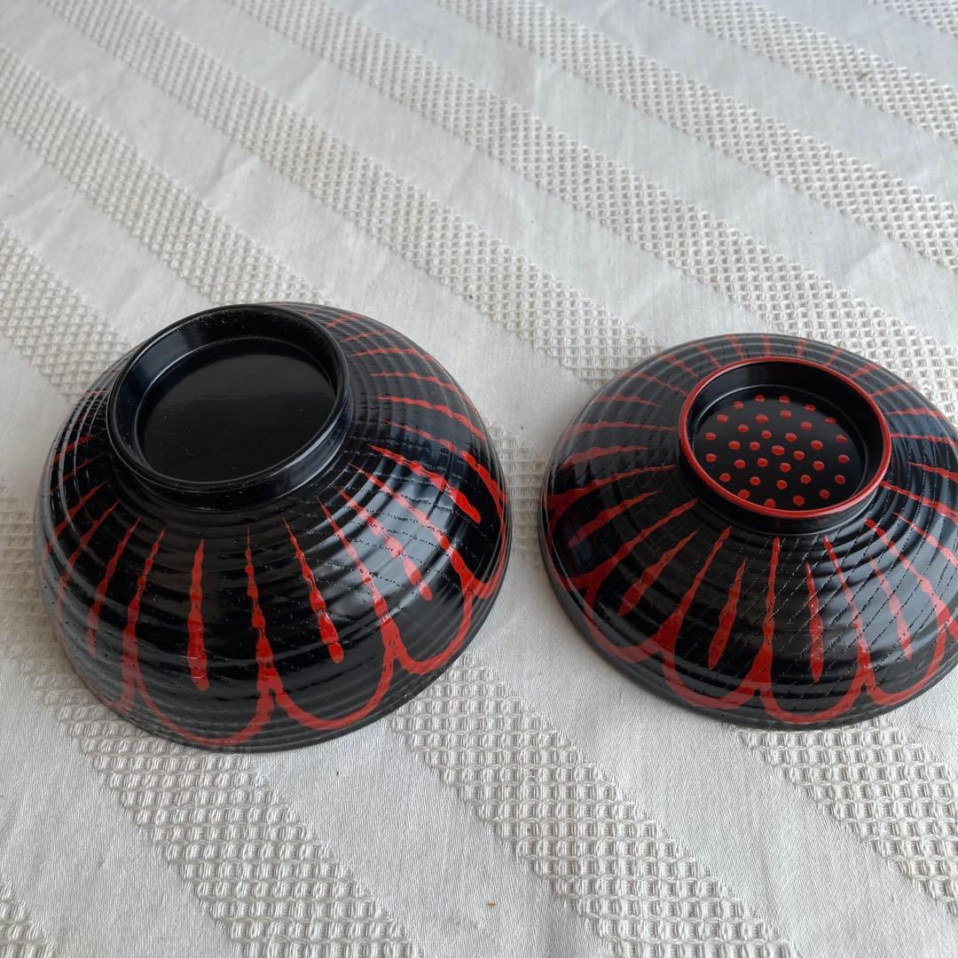 越前漆器　木製蓋付吸物椀　5客組