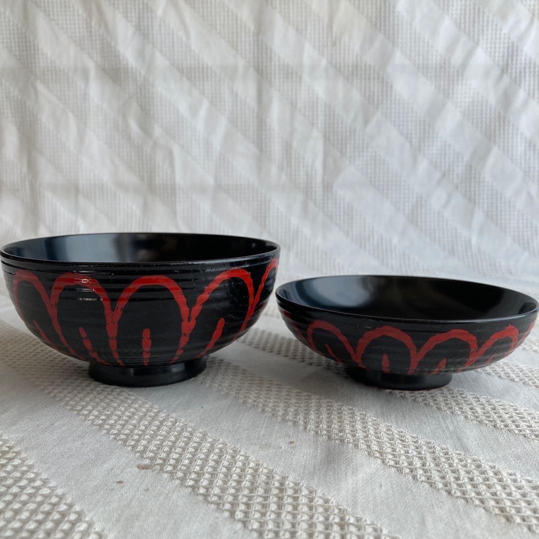 越前漆器　木製蓋付吸物椀　5客組