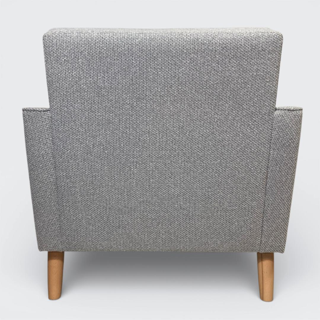 カリモク60 ロビーチェア 1シーター［廃盤カラー生地ミストグレー］難あり