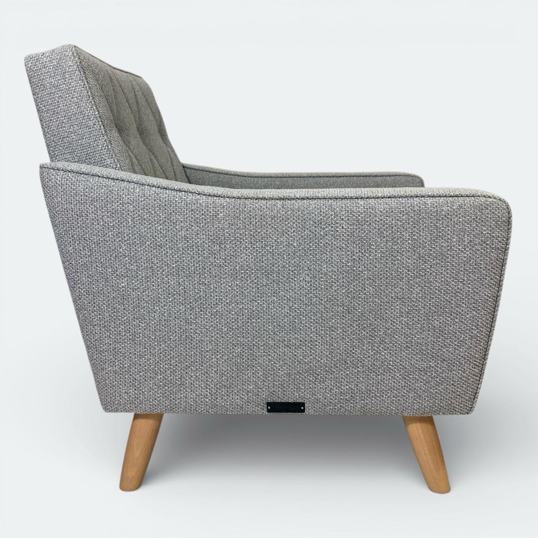 カリモク60 ロビーチェア 1シーター［廃盤カラー生地ミストグレー］難あり