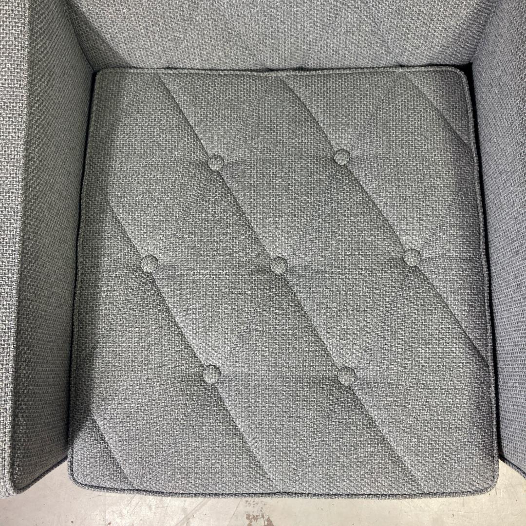 カリモク60 ロビーチェア 1シーター［廃盤カラー生地ミストグレー］難あり