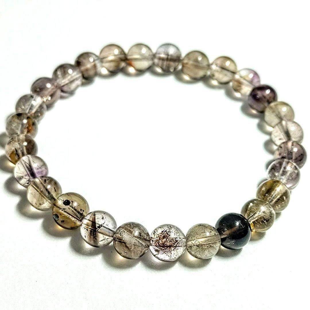 ★スモーキースーパーセブン 7.2ミリ珠ブレスレット(SA)