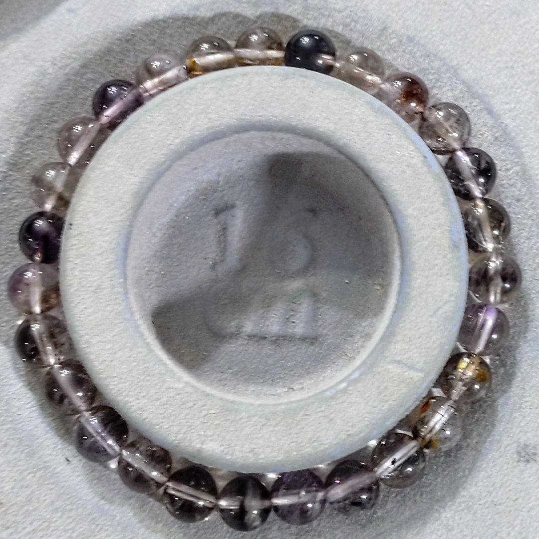 ★スモーキースーパーセブン 7.2ミリ珠ブレスレット(SA)