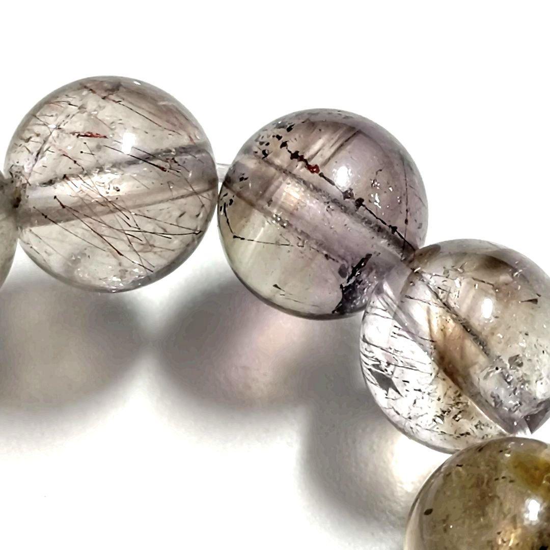 ★スモーキースーパーセブン 7.2ミリ珠ブレスレット(SA)