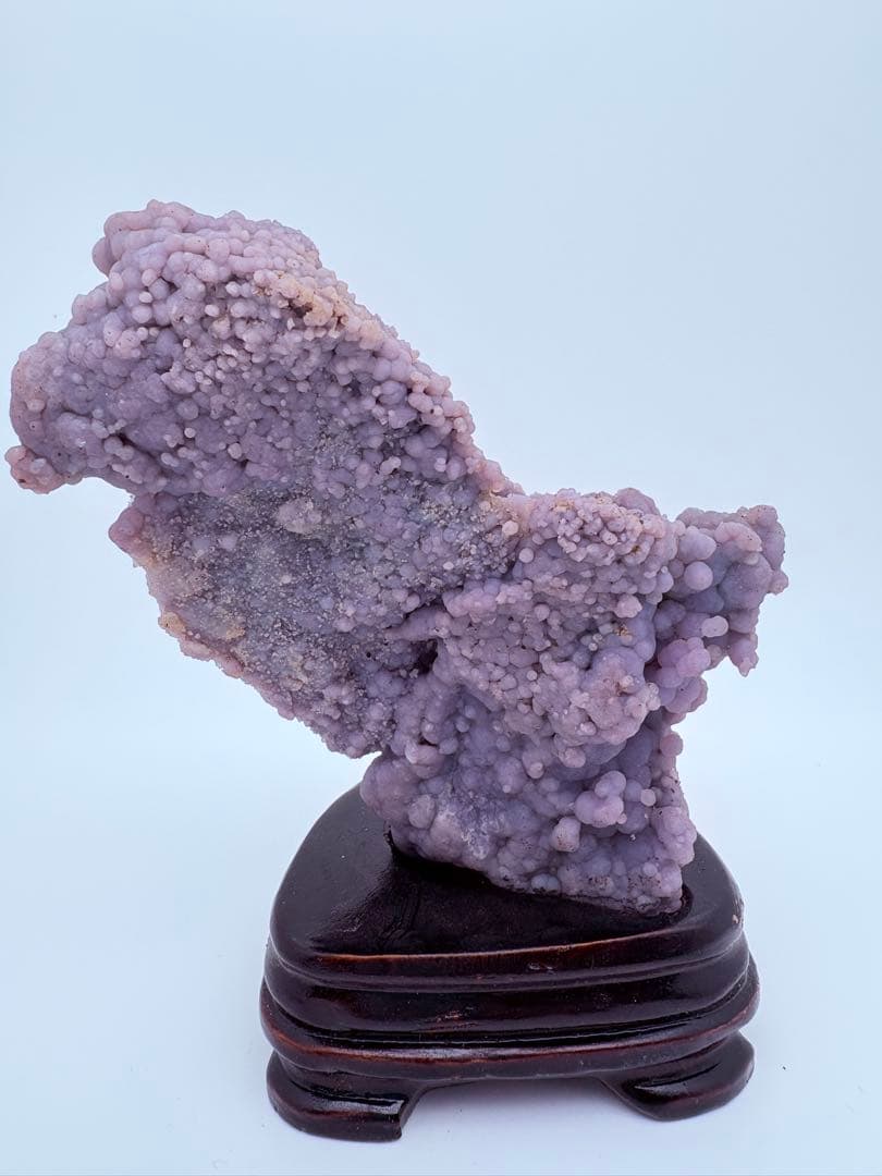 ✨希少一点物✨大型グレープアゲート原石｜玄関浄化・空間磁場・ラベンダー波動置物