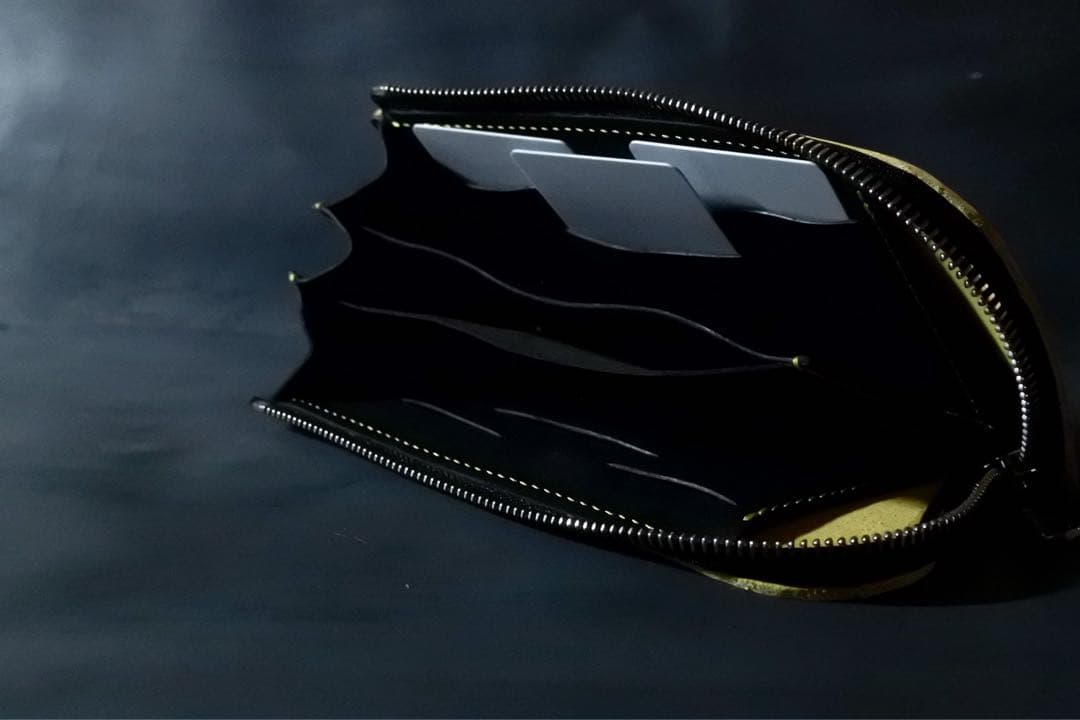 [オリジナル]J1 Zip wallet 長財布　イエロー