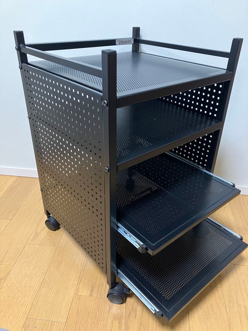 Bauhutte(バウヒュッテ) ゲーム機収納ラック BHS-380G-BK