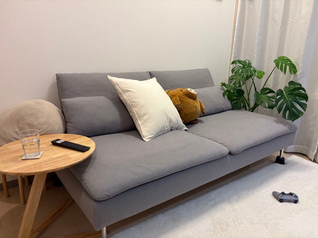 【直接引渡のみ】IKEA ソーデルハムン 3人掛けソファ グレー